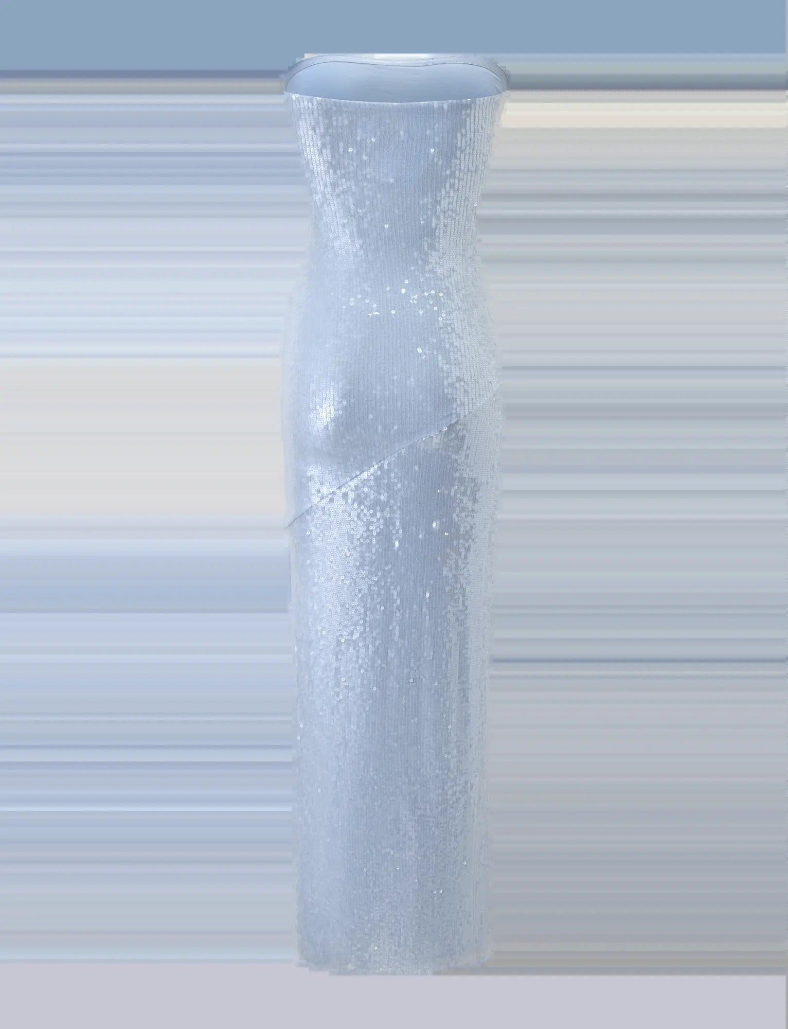 THEO SEQUIN MAXI DRESS - SOFT BLUE