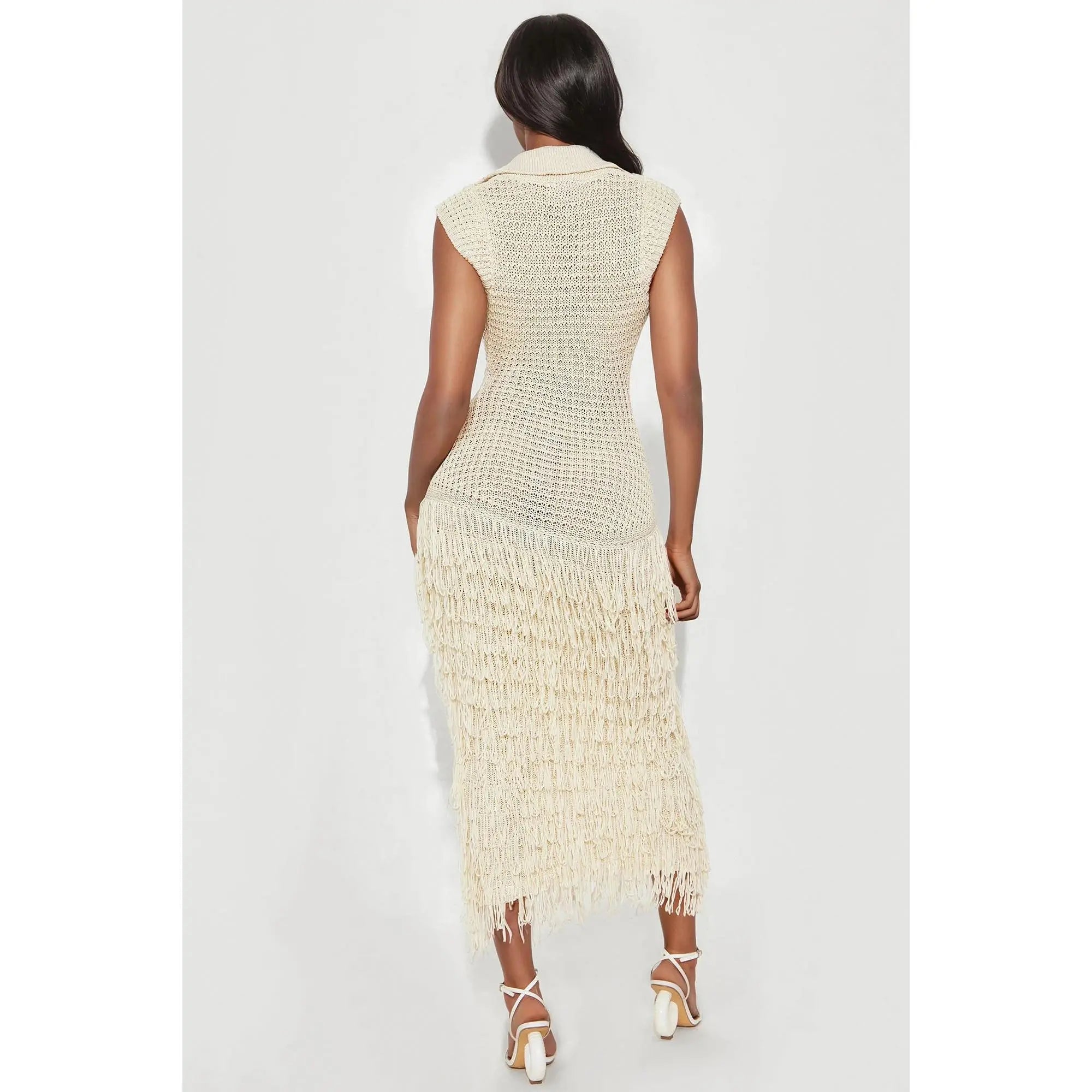 Catalina Crochet Maxi Dress – Averique