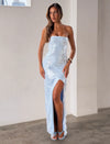 THEO SEQUIN MAXI DRESS - SOFT BLUE