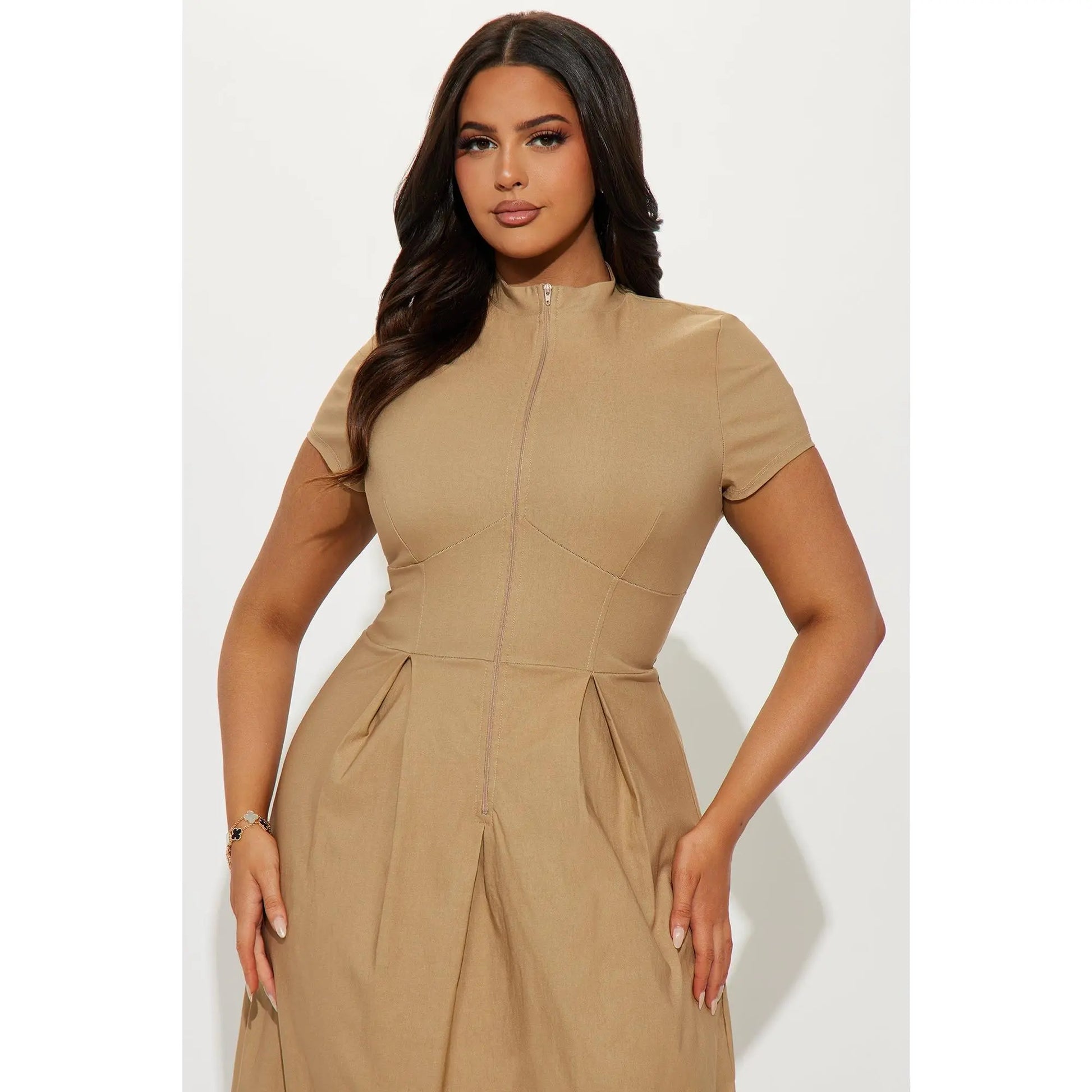 Too Busy to Care Maxi Dress - Mocha