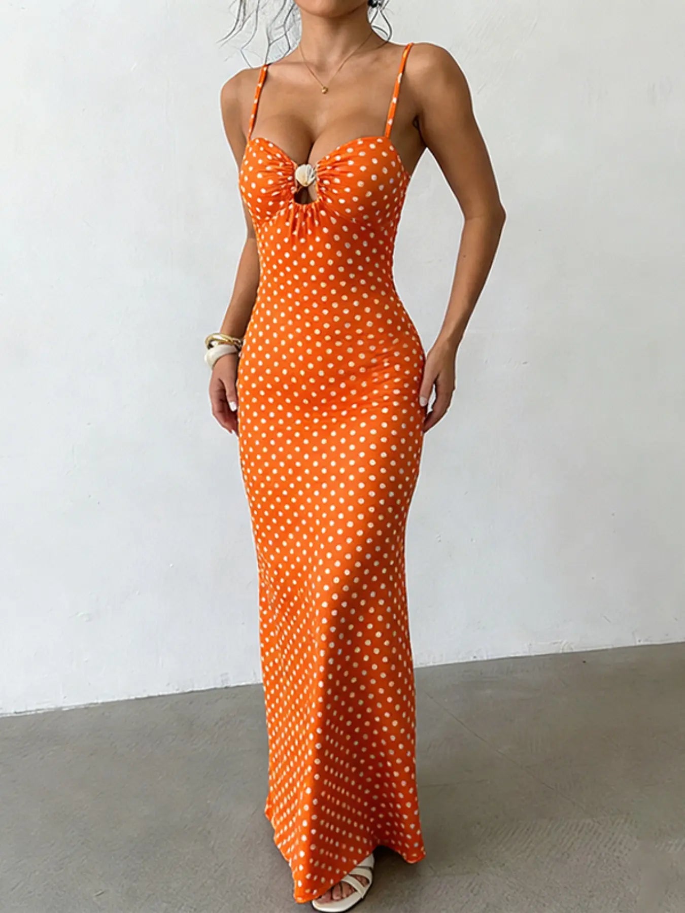 Chic Polka Dot Strap Dress - Your Go-To Summer Elegance for Beach Parties and Casual Outings