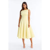 Sweet Sunday Pleated Midi Dress - Butter Yellow